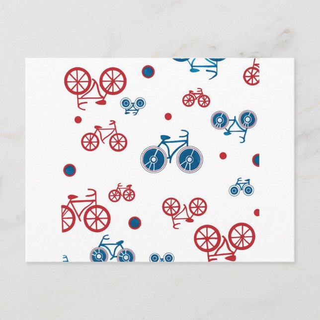 Retro Vintage Bicycle design Postcard (Front)