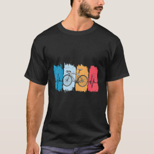 Retro Vintage Bicycle Heartbeat T-Shirt