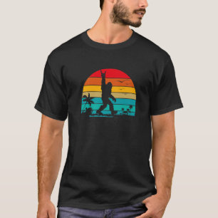 Retro Vintage Bigfoot Rock And Roll 80S 90S Rock H T-Shirt