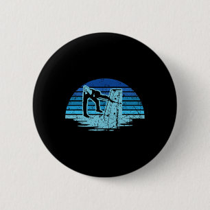 Retro Vintage Billiards Game 8 Ll Pool Player Tour 6 Cm Round Badge