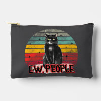 Retro Vintage Black Cat Ew People