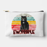 Retro Vintage Black Cat Ew People