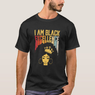 Retro Vintage Black Excellence African Pride Histo T-Shirt