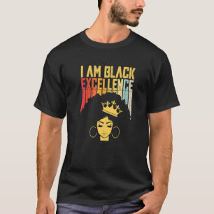 Retro Vintage Black Excellence African Pride Histo T-Shirt