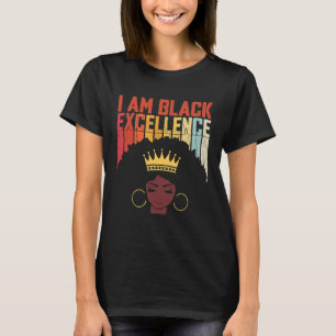 Retro Vintage Black Excellence African Pride Histo T-Shirt