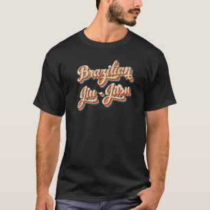 Retro Vintage Brazilian Jiu Jitsu Men 70's Style T-Shirt