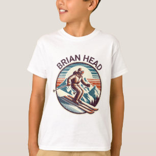 Retro Vintage Brian Head Utah Ski Resort Winter Sk T-Shirt