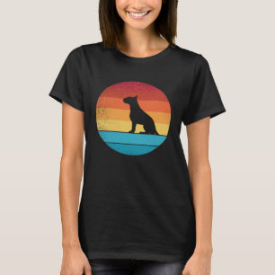 Retro vintage Bull Terrier Dogs  and cute animal   T-Shirt