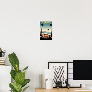 Retro Vintage California Poster