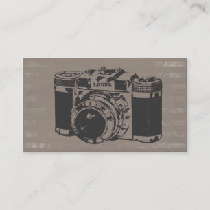 Retro Vintage Camera Photographer Business Cards