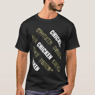 Retro Vintage Camo Chicken Farmer T-Shirt