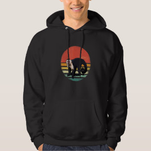 Retro Vintage Capuchin Monkey Primate Wildlife Zoo Hoodie