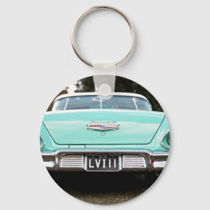 Retro vintage car key ring