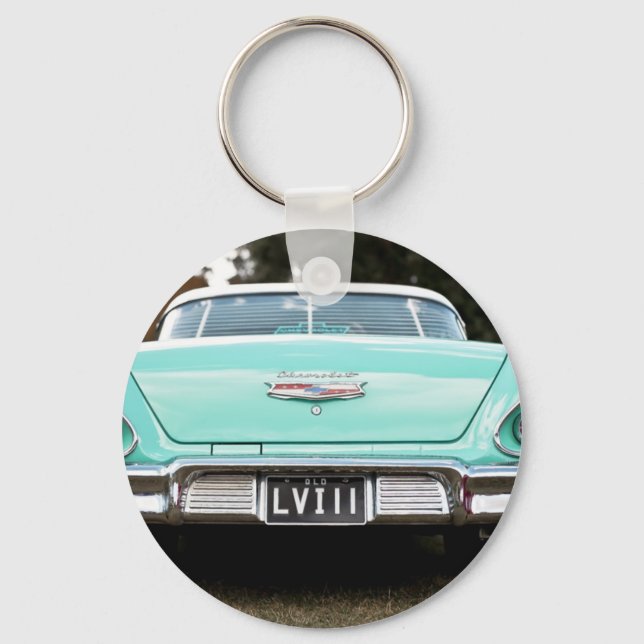 Retro vintage car key ring (Front)
