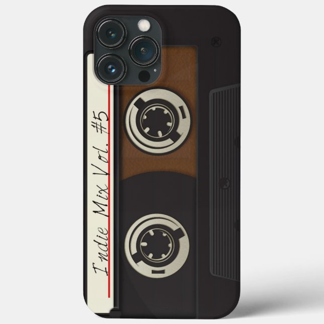 Retro Vintage Cassette Case-Mate iPhone Case (Back)