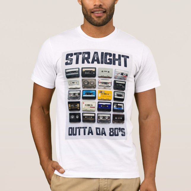 Retro, vintage, cassette tape fun t-shirt (Front)