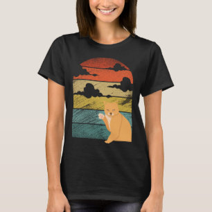 Retro vintage Cat and Cute animal stuff 4 T-Shirt