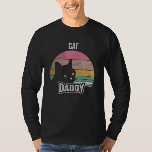 Retro Vintage Cat Daddy  Pet Mom Dad  Cat T-Shirt