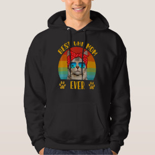 Retro Vintage Cat Mum  Mother's Day Best Cat Mum E Hoodie