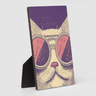 Retro Vintage Cat Plaque