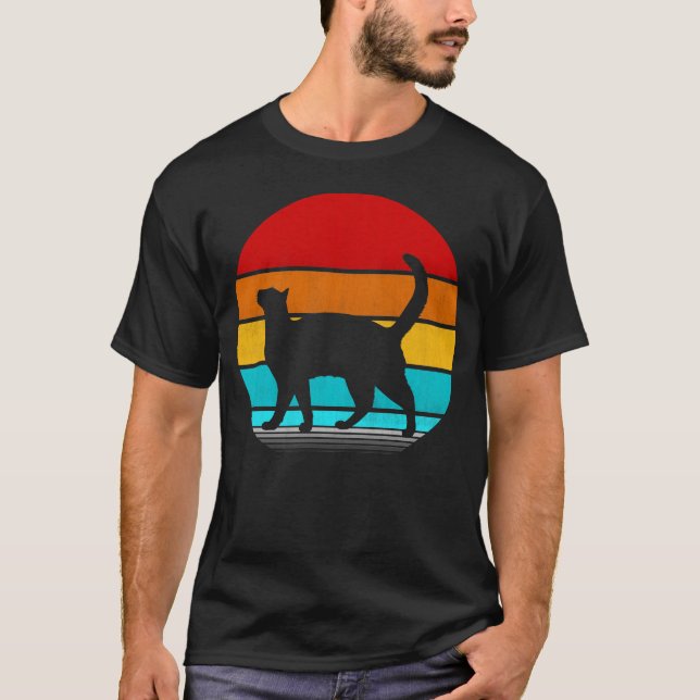 retro vintage cat T-Shirt (Front)