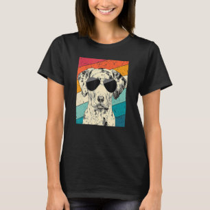 Retro Vintage Catahoula Leopard Dog Sunglasses Dog T-Shirt