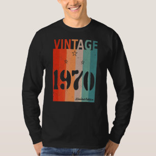 Retro Vintage Celebration Made 1970 Edition Birthd T-Shirt