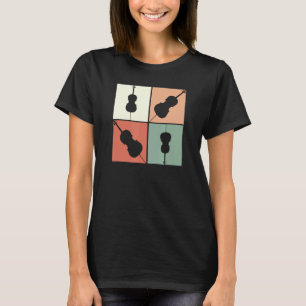 Retro Vintage Cello Player Cellist Musician Classi T-Shirt