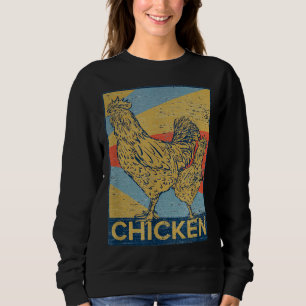 Retro vintage Chicken    Sweatshirt