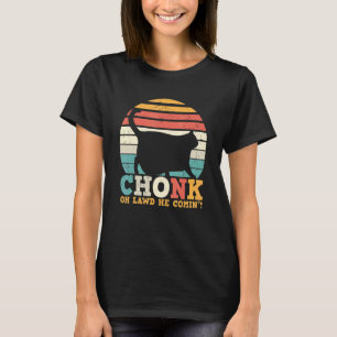 Retro Vintage Chonk Cat Scale Kitten   Fat Chubby  T-Shirt