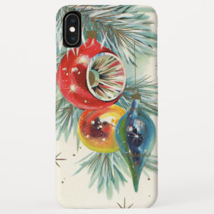 Retro vintage Christmas bulbs Case-Mate iPhone Case