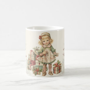 Retro Vintage Christmas Girl Gifts  Coffee Mug