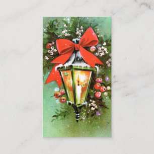Retro Vintage Christmas light add message card