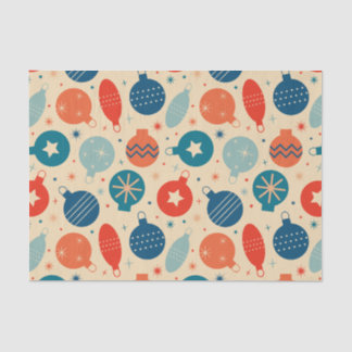 Retro Vintage Christmas Ornaments  Tissue Paper