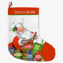 retro vintage Christmas Santa's helper 