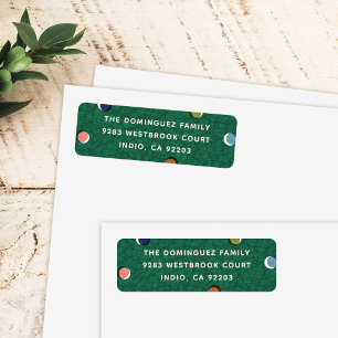 Retro Vintage Christmas Tree Return Address Label