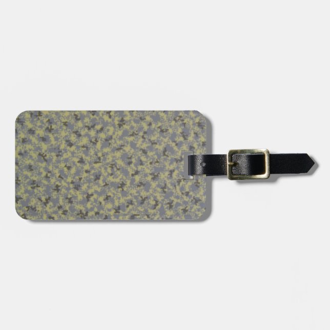 Retro, Vintage, Chrome Table Top Luggage Tag (Front Horizontal)