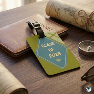 Retro Vintage " CLASS OF 2026" Motel Key Fob Luggage Tag