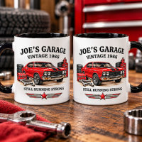 Retro Vintage Classic Garage Muscle Car Racing