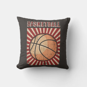 Retro Vintage Classic Grunge Basketball Cushion