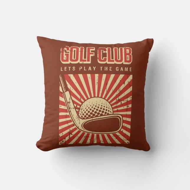 Retro Vintage Classic Grunge  Golf Putt Cushion (Front)