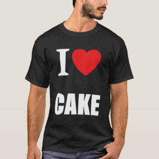Retro Vintage Classic I Love Cake T-Shirt