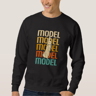 Retro Vintage Classic Model Modeling Sweatshirt