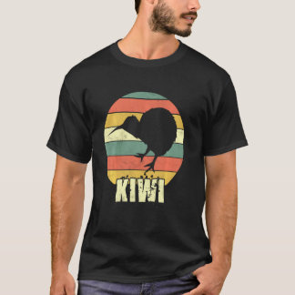 Retro Vintage Classic Silhouette Kiwi T-Shirt