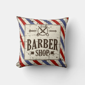 Retro Vintage Classic Simple Barber Shop Cushion