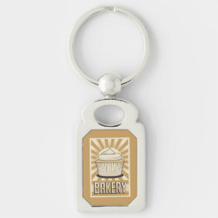 Retro Vintage Classic Sweet Cup Cake Key Ring