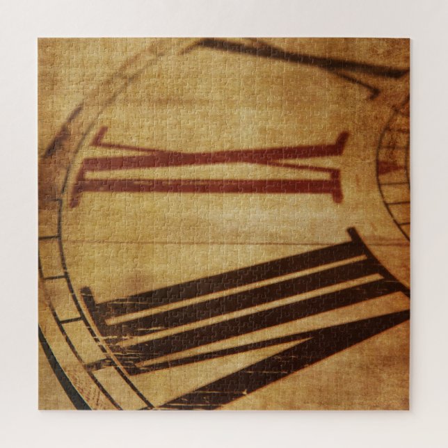 Retro vintage clock jigsaw puzzle (Vertical)