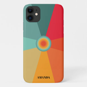 Retro Vintage Colour Palette With custom Name Case-Mate iPhone Case
