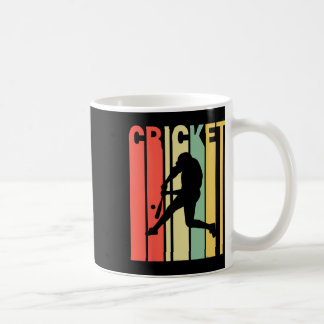 Retro Vintage Colours Cricketer Coffee Mug