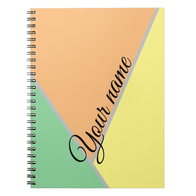Retro Vintage Colours  Notebook (Front)